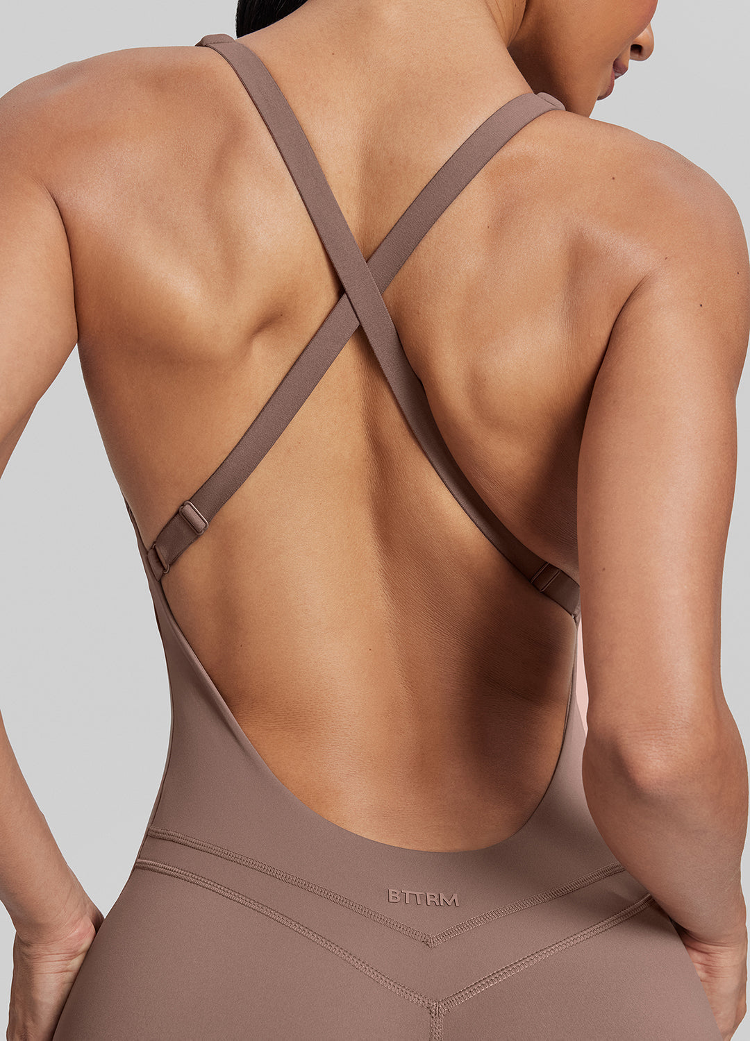 Body Gainant Longue Bretelles Croisées Soutien-Gorge Intégré Anti-Transpiration