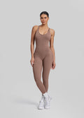 Body Gainant Longue Bretelles Croisées Soutien-Gorge Intégré Anti-Transpiration