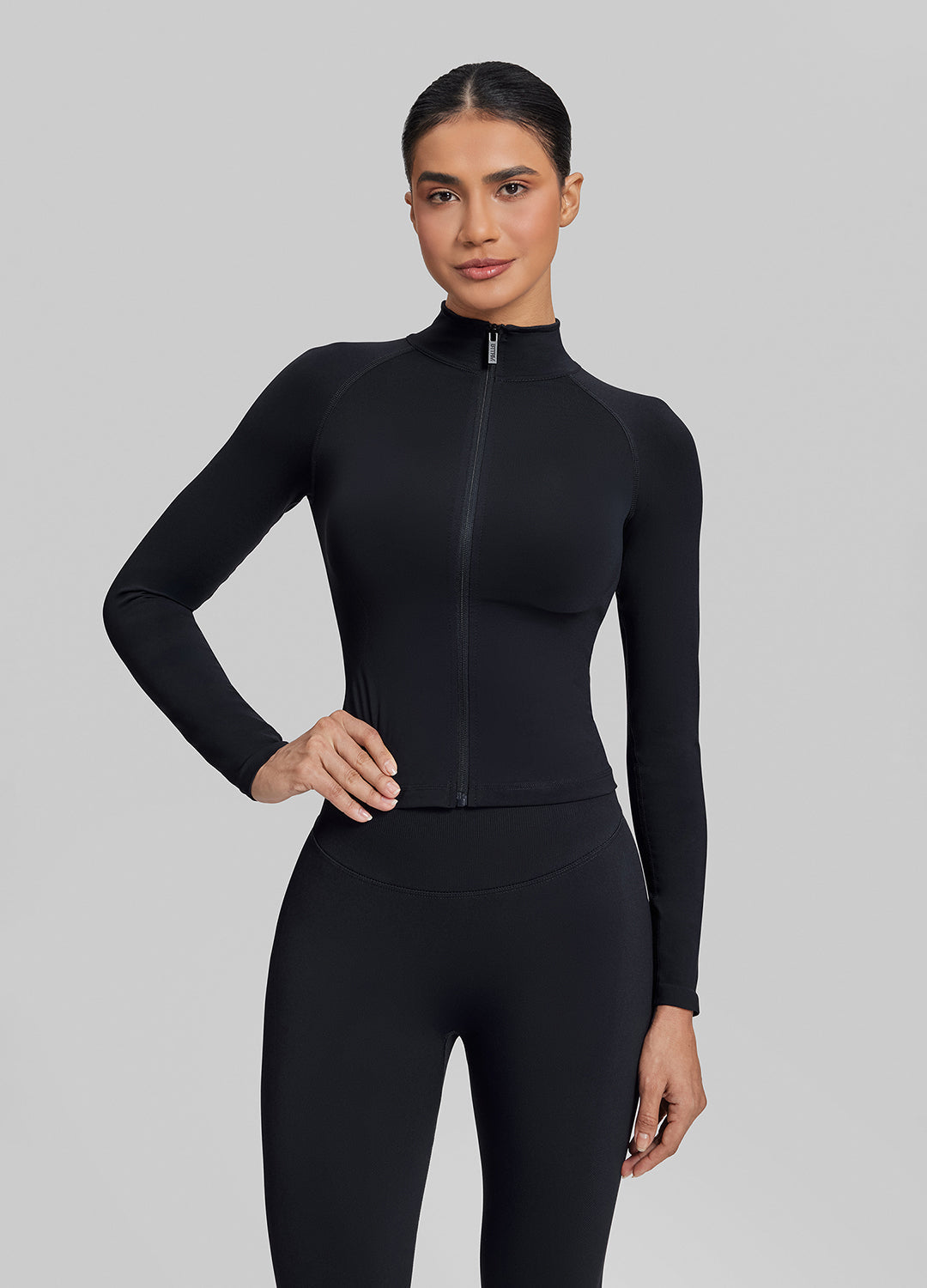 Veste longue, entièrement zippée, sans couture, respirante et chaude