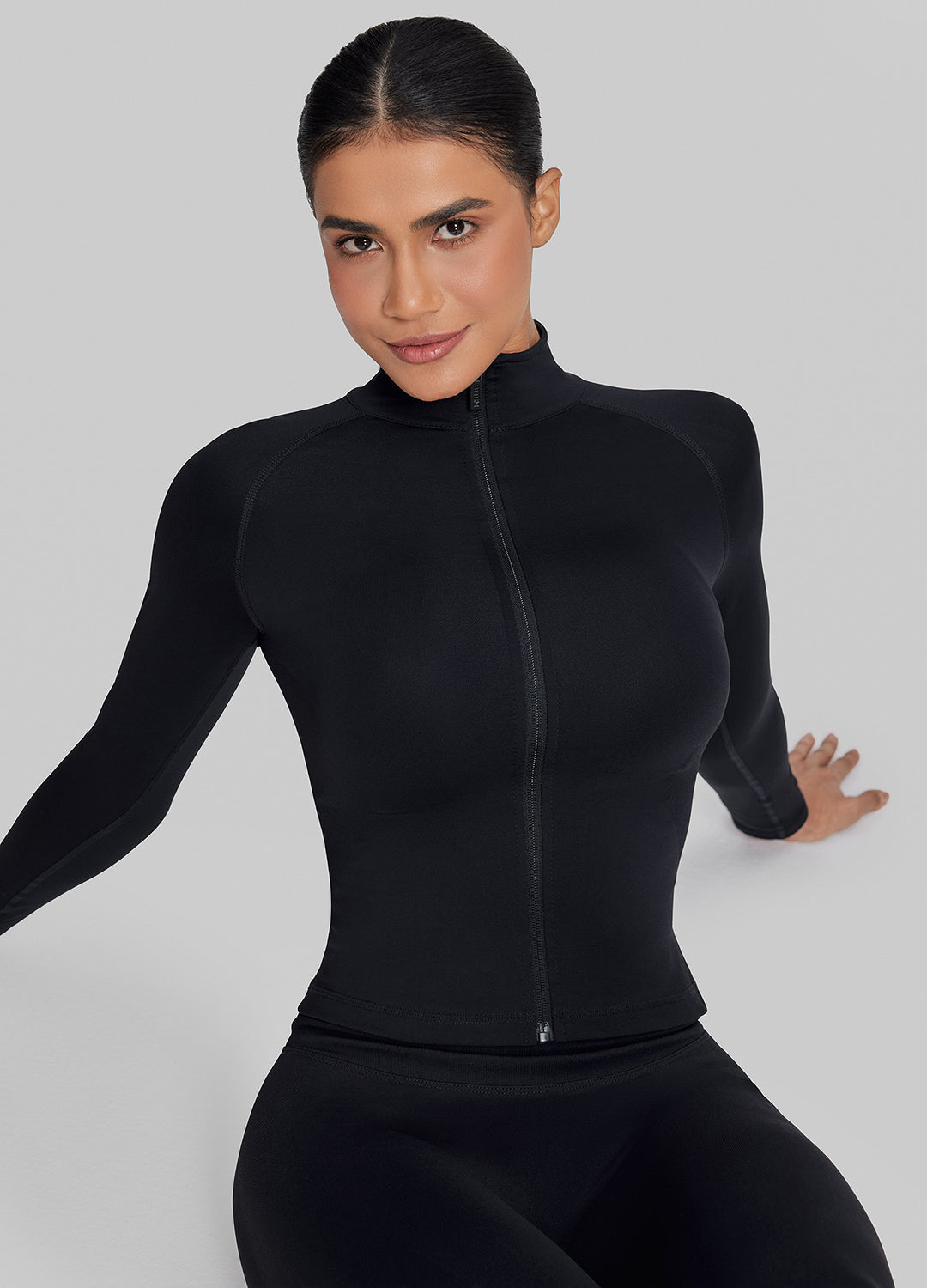 Veste longue, entièrement zippée, sans couture, respirante et chaude