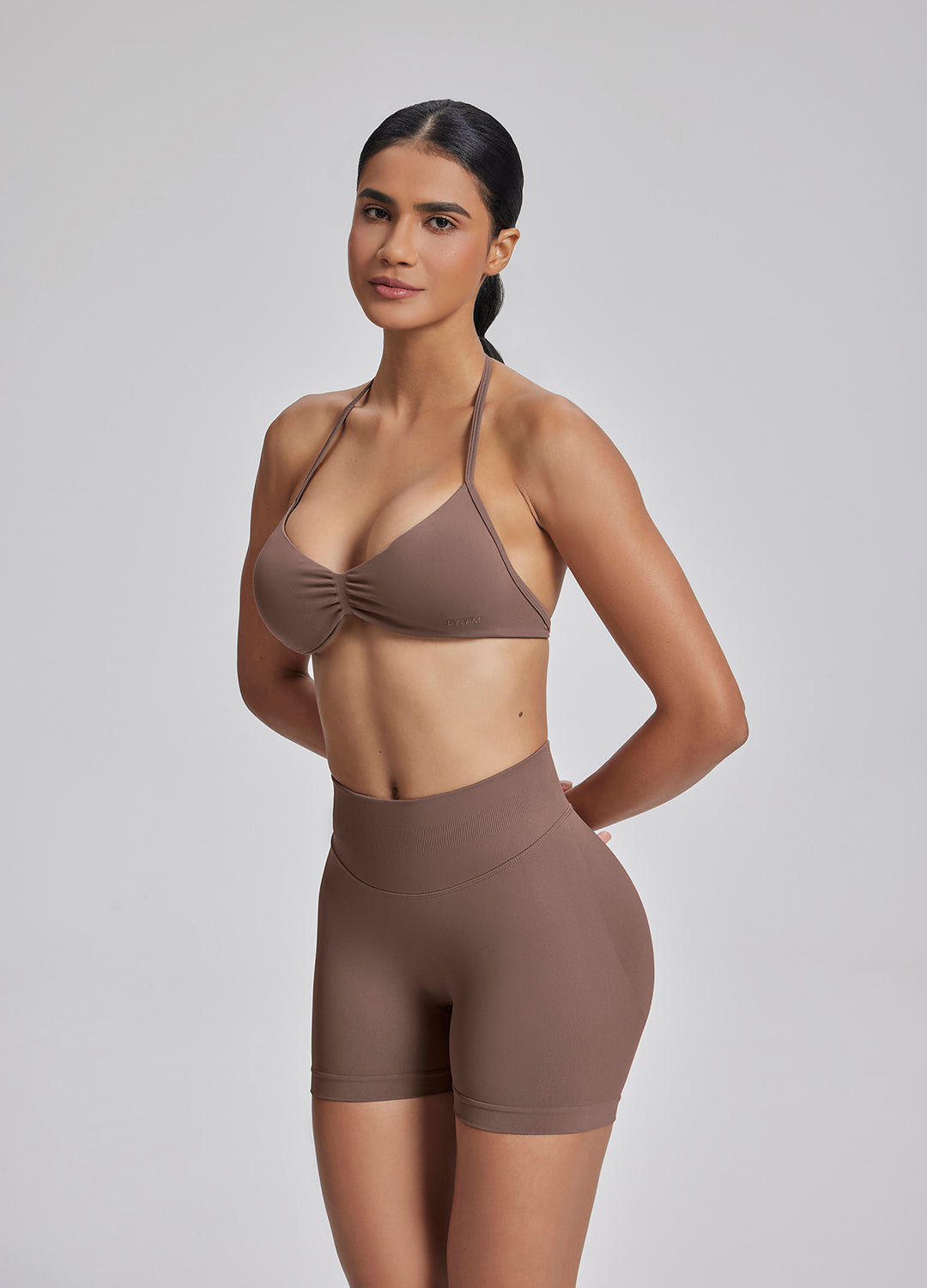 Short sculptant d'entraînement taille haute, rehausseur de fesses, contrôle du ventre 4.5