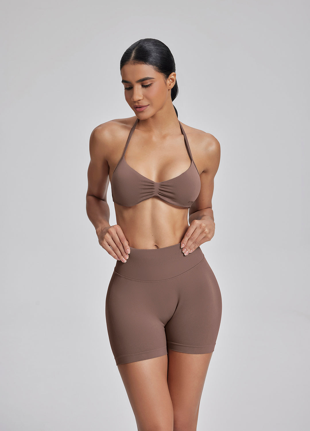 Short sculptant d'entraînement taille haute, rehausseur de fesses, contrôle du ventre 4.5