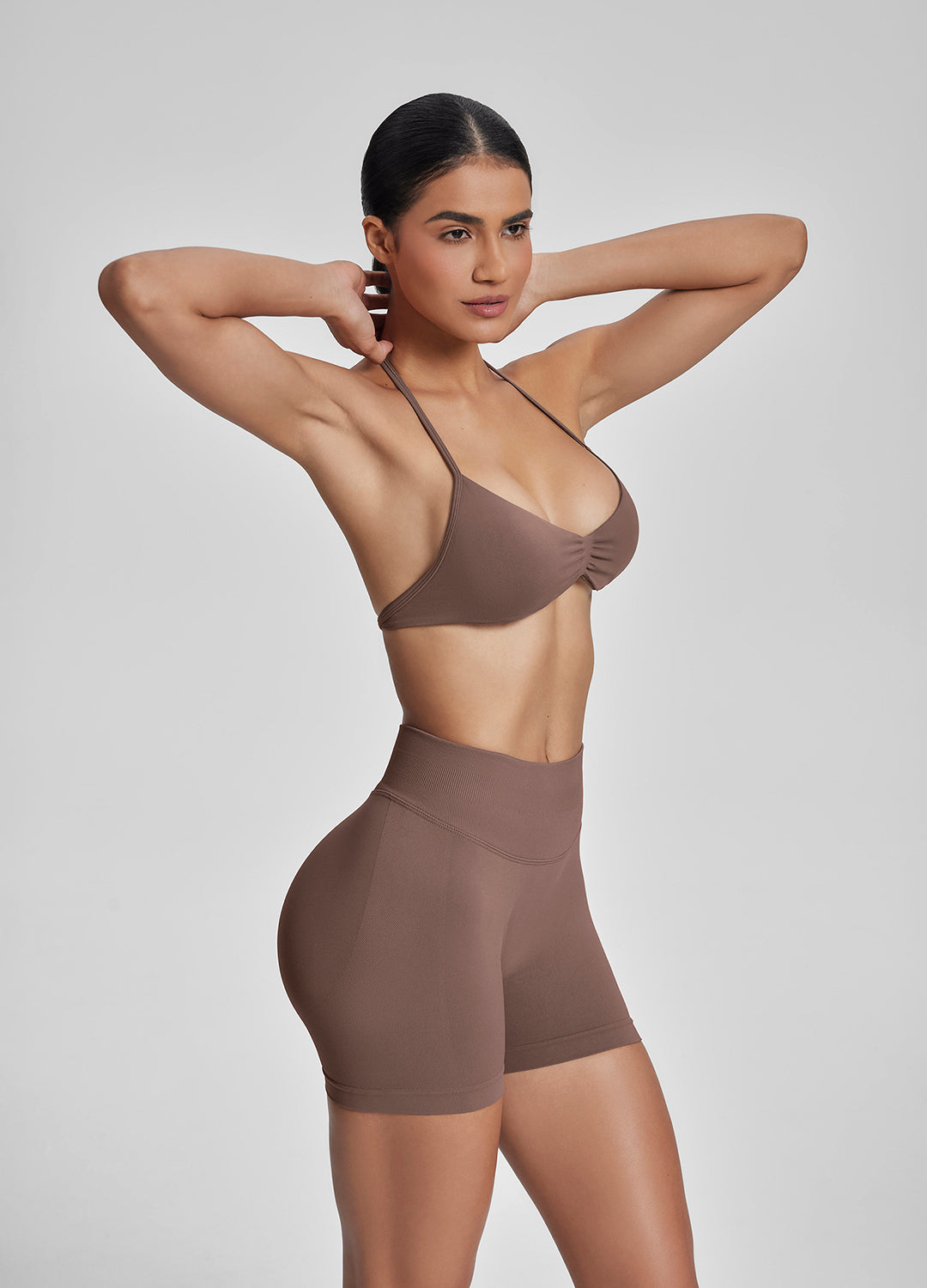 Short sculptant d'entraînement taille haute, rehausseur de fesses, contrôle du ventre 4.5