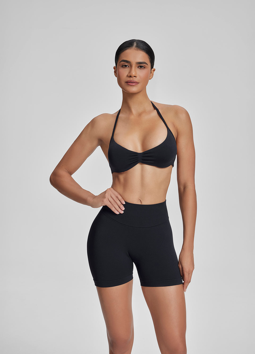 Short sculptant taille haute, contrôle du ventre, rehausse les fesses 4.5
