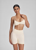 Shorts d'entraînement gainants taille haute effet push-up et ventre plat 4.5