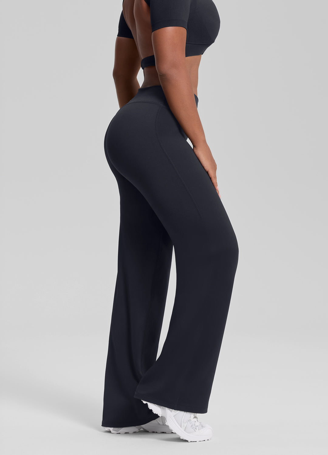Pantalon Droit Fluide Extensible Doux Anti-Transpiration