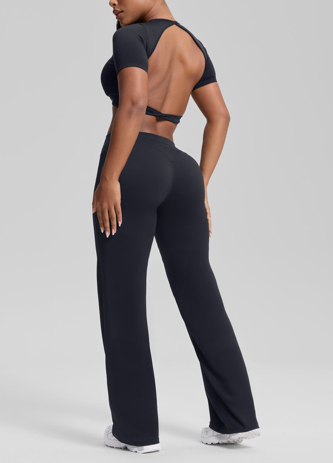 Pantalon Droit Fluide Extensible Doux Anti-Transpiration