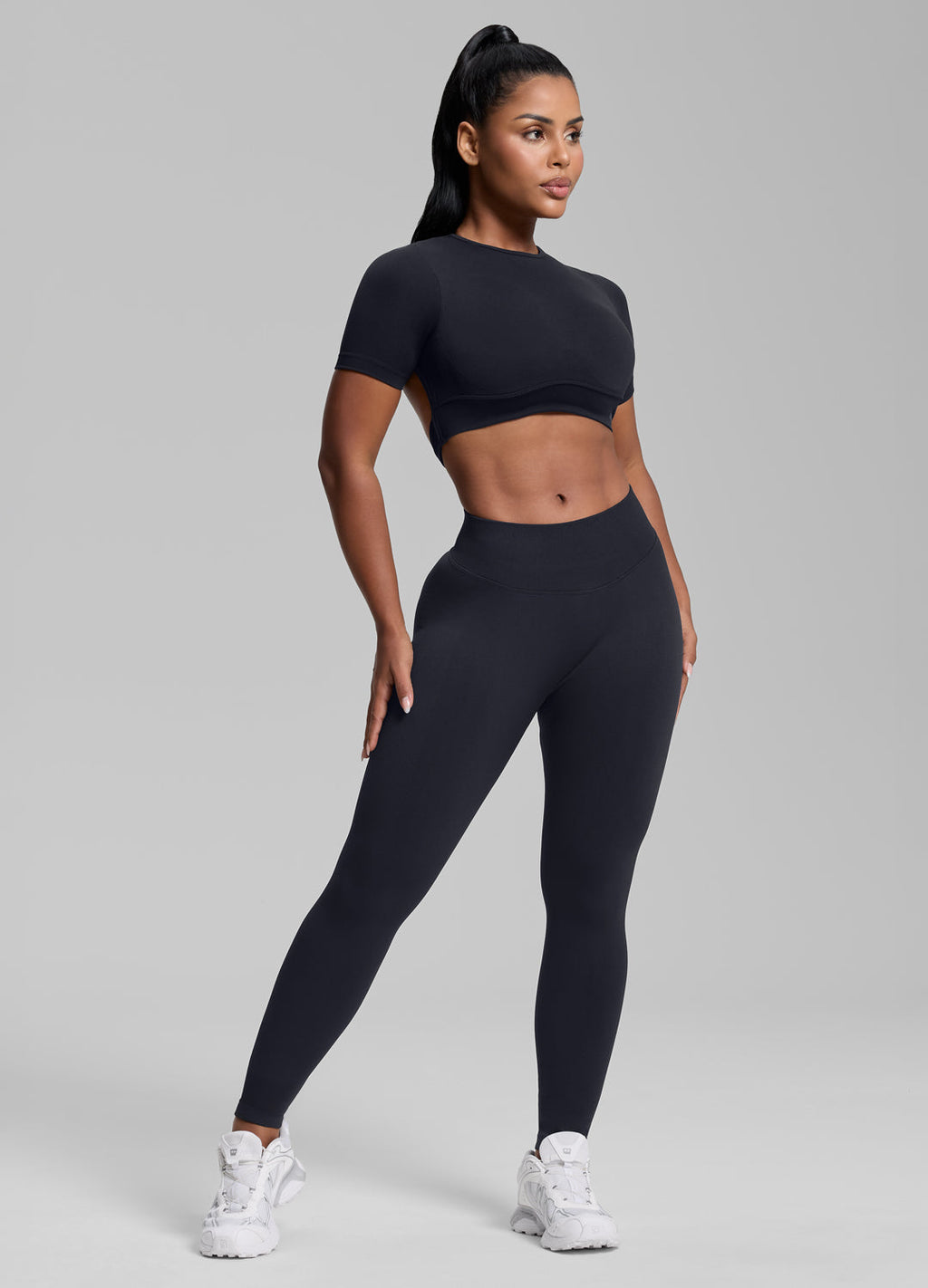 Legging d'entraînement taille haute galbant ventre plat et effet push-up