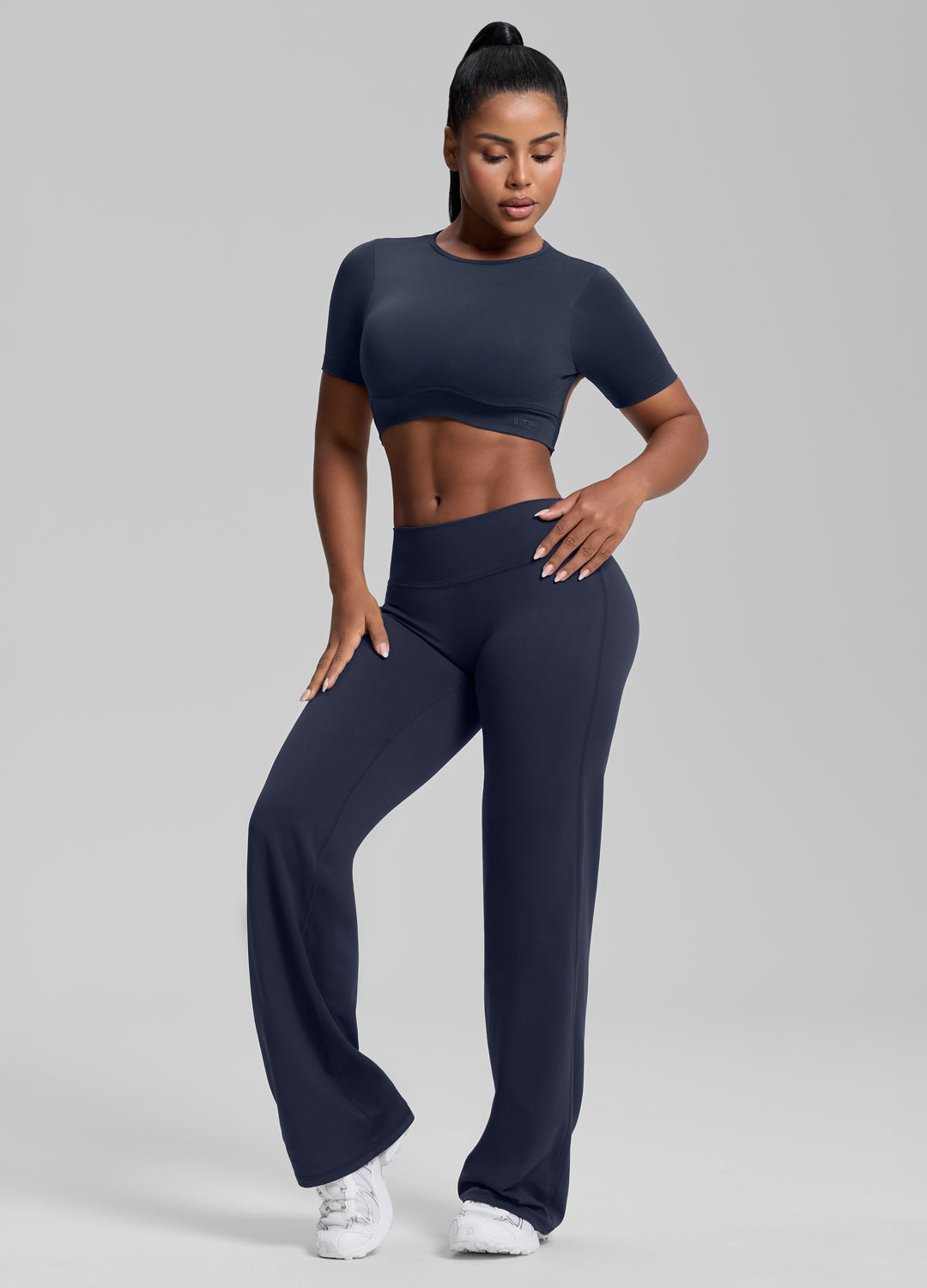 Pantalon Fluide à Jambes Droites, Extensible, Doux et Anti-Transpirant