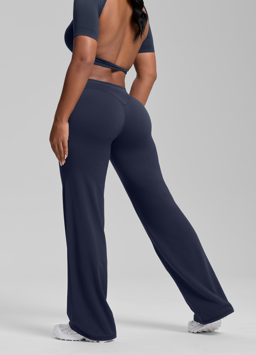 Pantalon Fluide à Jambes Droites, Extensible, Doux et Anti-Transpirant