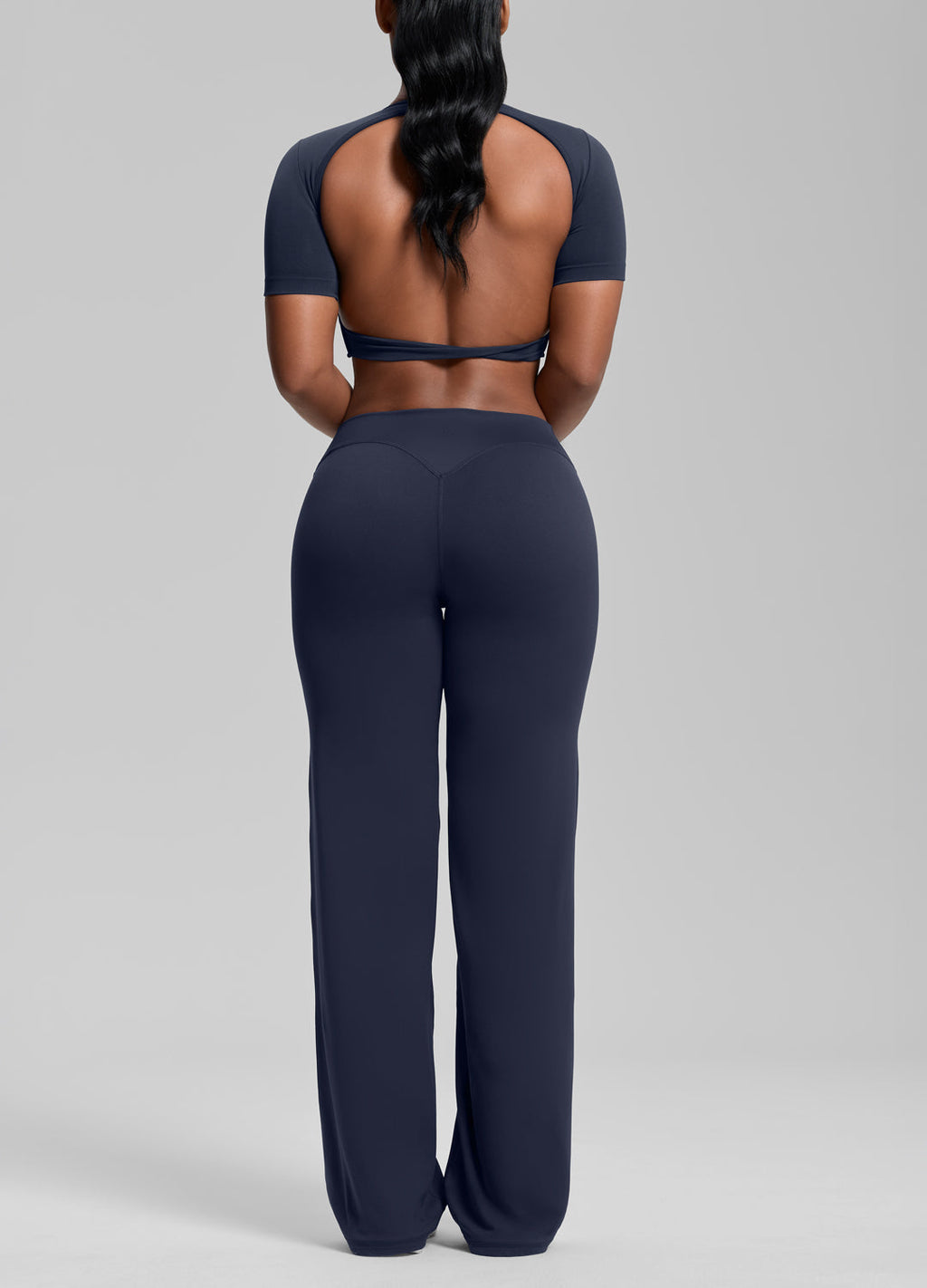 Pantalon Fluide à Jambes Droites, Extensible, Doux et Anti-Transpirant