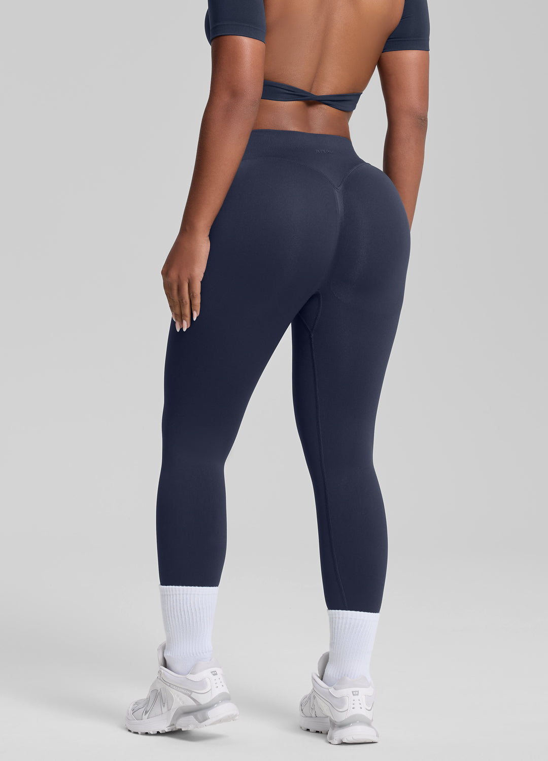 Legging de sport taille haute gainant contrôle ventre effet push-up fessier