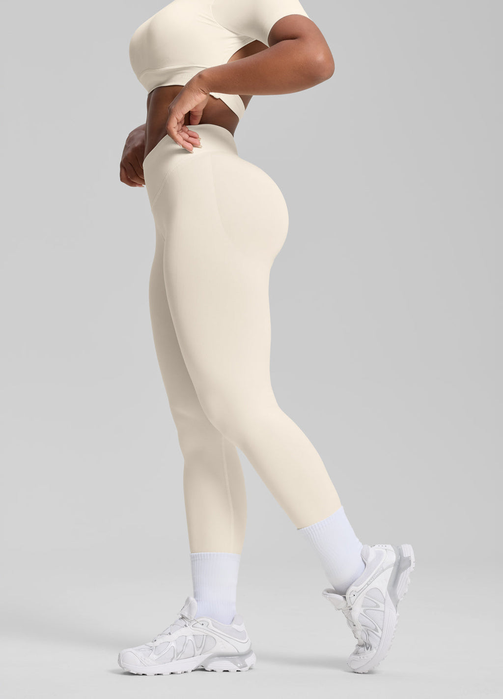 Legging d'entraînement galbant taille haute, rehausseur de fessier et contrôle du ventre