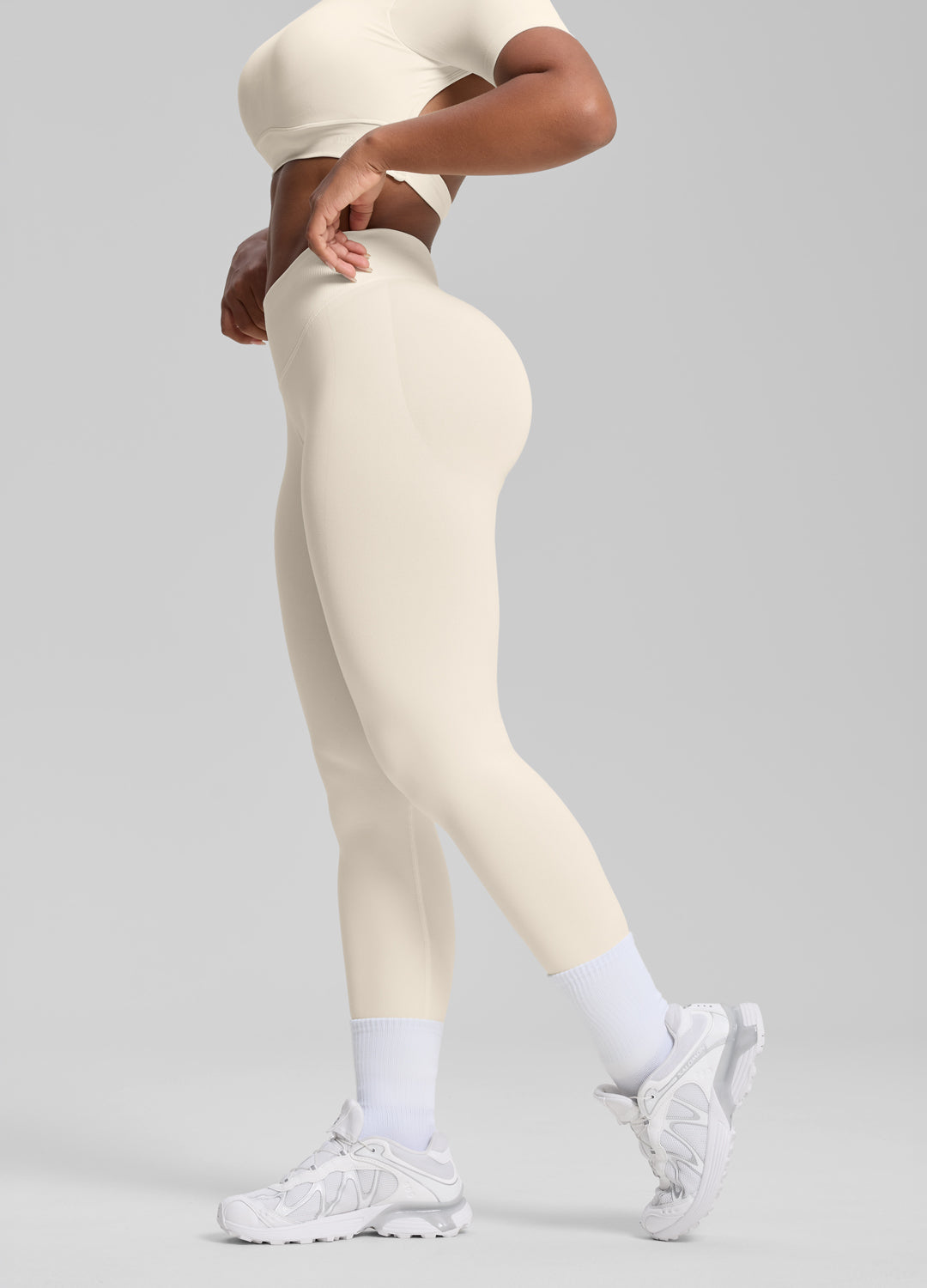 Legging d'entraînement galbant taille haute, rehausseur de fessier et contrôle du ventre