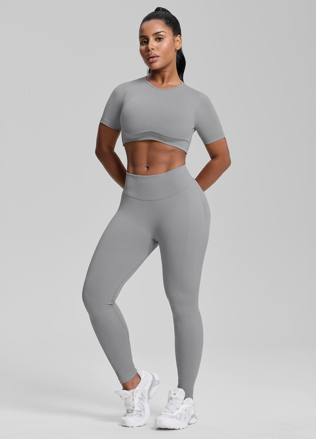 Legging de sport taille haute, gainant et rehausseur de fesses