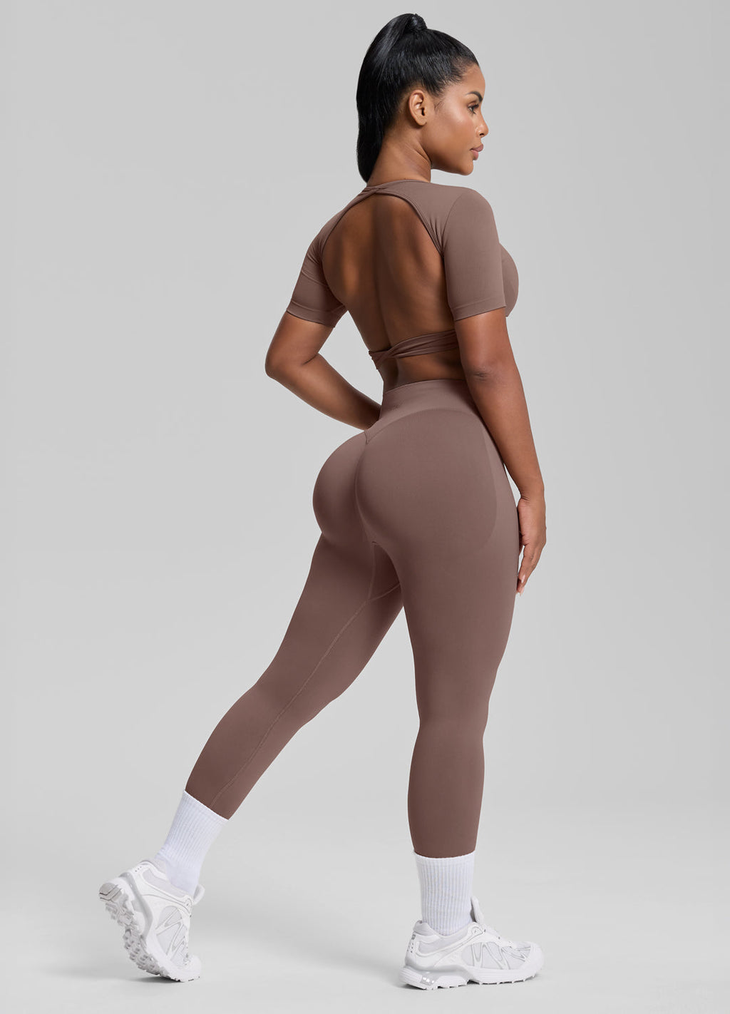 Leggings d'entraînement galbants, taille haute, contrôle du ventre, effet push-up