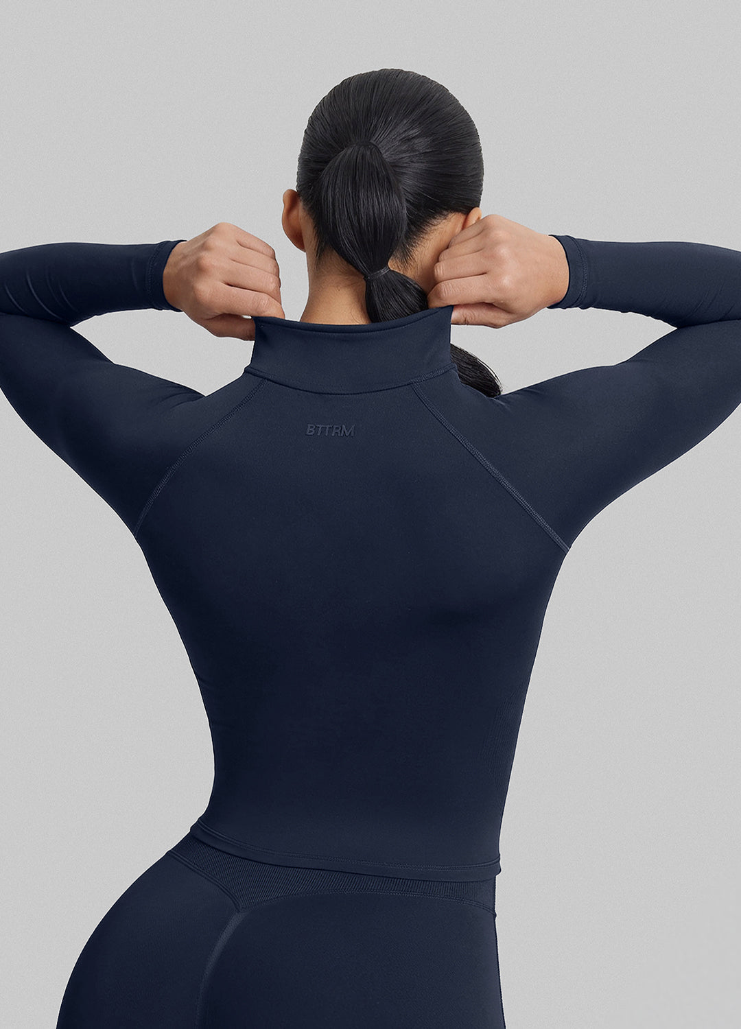 Veste longue sans coutures, respirante et chaude, avec fermeture éclair intégrale