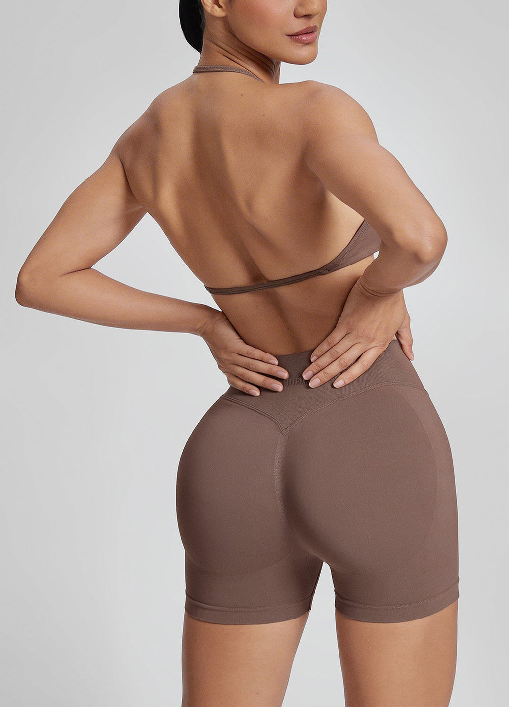 Soutien-gorge dos nu à licou, à bretelles, en tricot de sergé fonctionnel