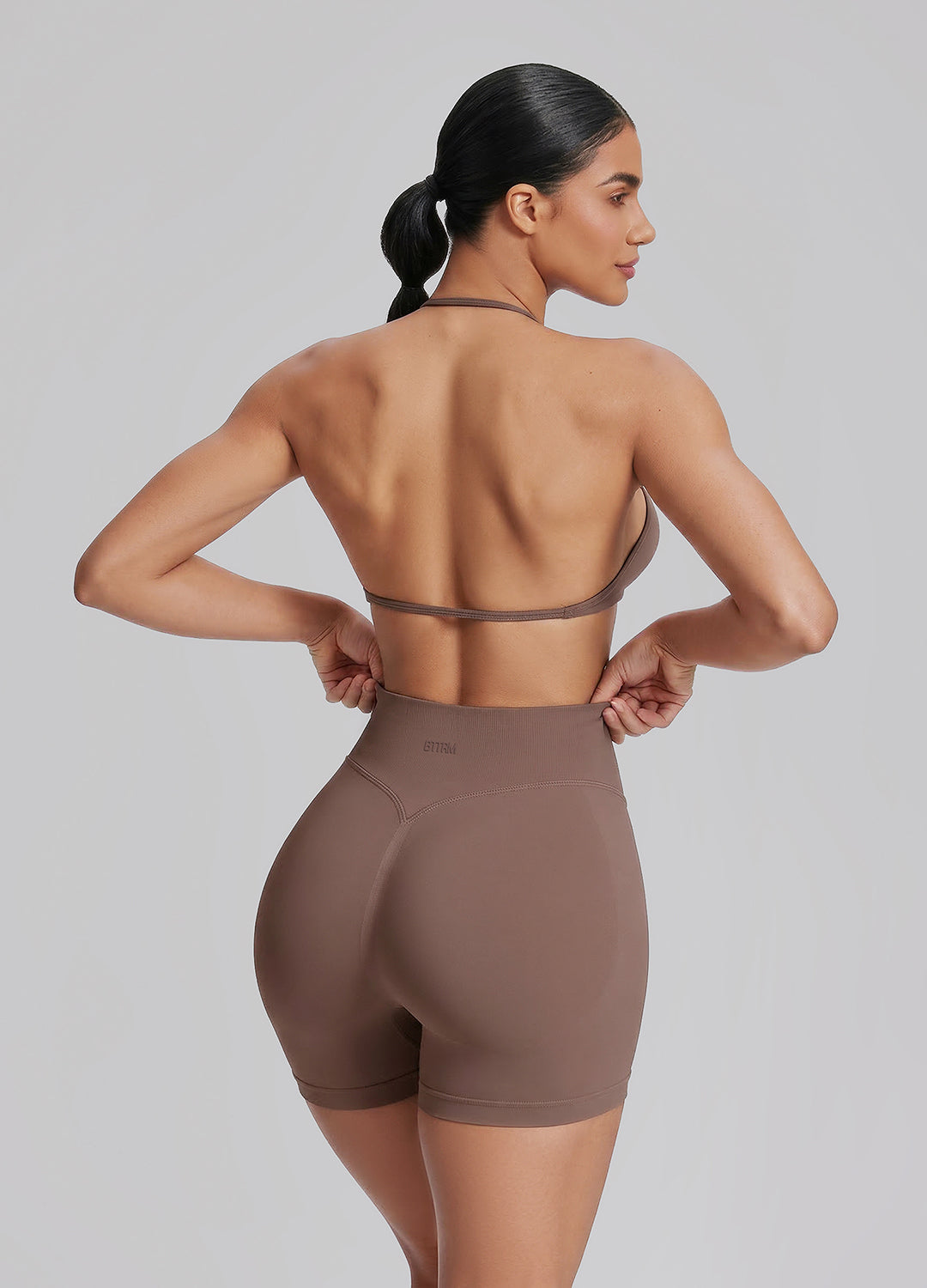 Short sculptant d'entraînement taille haute, rehausseur de fesses, contrôle du ventre 4.5